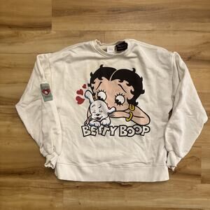 ZARA Betty Boop Pullover Sweater Women's Size 11-12 Crewneck Sweatshirt